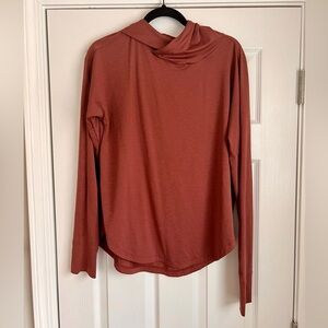 REI Women's Lightweight Hooded Pullover in Terracotta